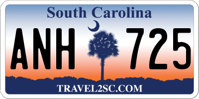 SC license plate ANH725