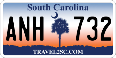 SC license plate ANH732