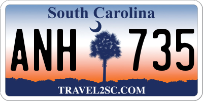 SC license plate ANH735