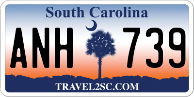 SC license plate ANH739