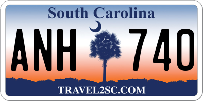 SC license plate ANH740