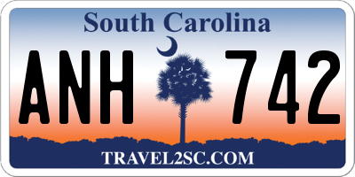 SC license plate ANH742