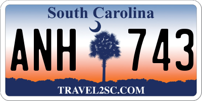 SC license plate ANH743