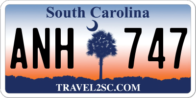 SC license plate ANH747