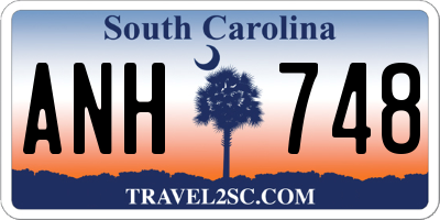 SC license plate ANH748