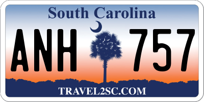 SC license plate ANH757
