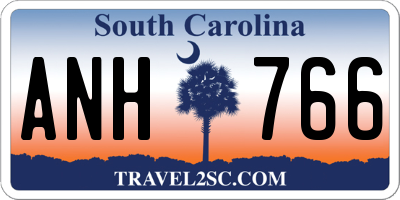 SC license plate ANH766