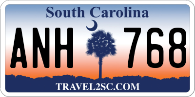 SC license plate ANH768