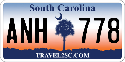 SC license plate ANH778