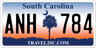 SC license plate ANH784