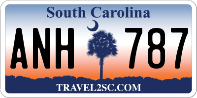 SC license plate ANH787