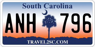 SC license plate ANH796
