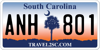 SC license plate ANH801