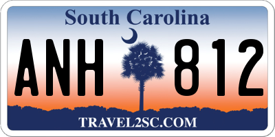 SC license plate ANH812