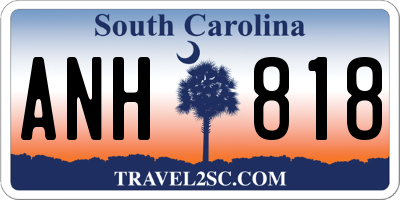 SC license plate ANH818