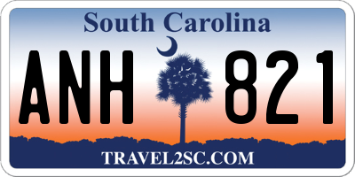 SC license plate ANH821