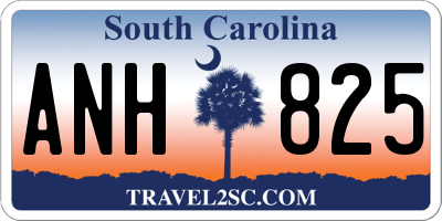 SC license plate ANH825