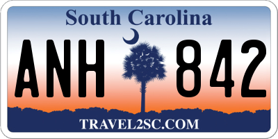 SC license plate ANH842