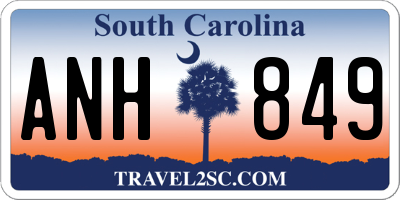 SC license plate ANH849