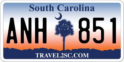 SC license plate ANH851