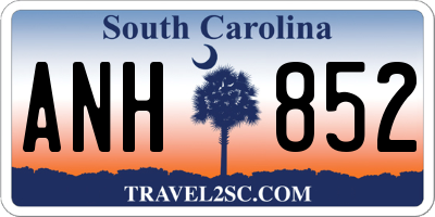 SC license plate ANH852