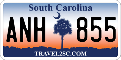 SC license plate ANH855