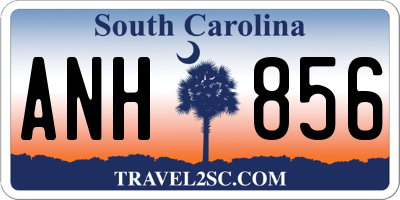 SC license plate ANH856