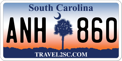 SC license plate ANH860
