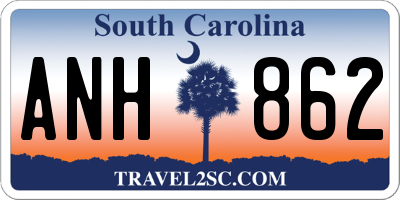 SC license plate ANH862