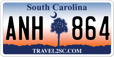 SC license plate ANH864