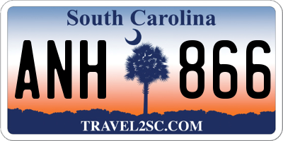 SC license plate ANH866