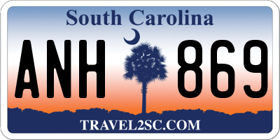 SC license plate ANH869