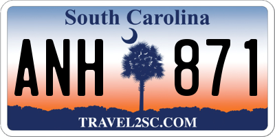SC license plate ANH871