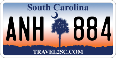 SC license plate ANH884