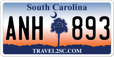 SC license plate ANH893