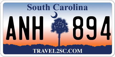 SC license plate ANH894