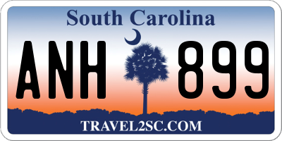SC license plate ANH899