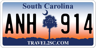 SC license plate ANH914