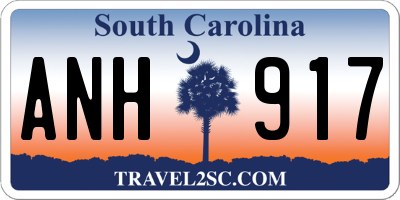 SC license plate ANH917