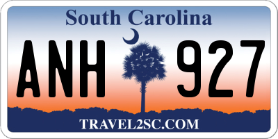 SC license plate ANH927