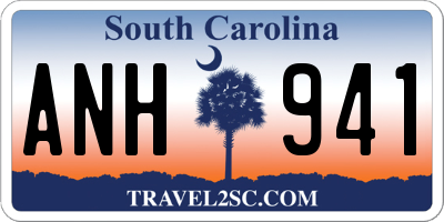 SC license plate ANH941