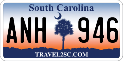 SC license plate ANH946