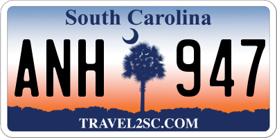 SC license plate ANH947
