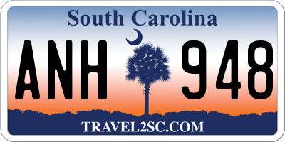 SC license plate ANH948