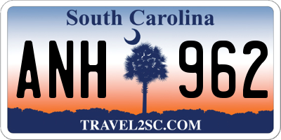 SC license plate ANH962