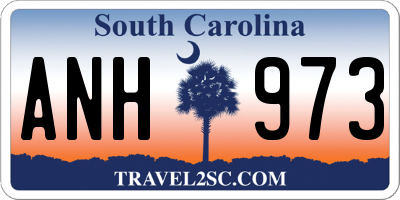 SC license plate ANH973