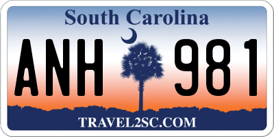 SC license plate ANH981