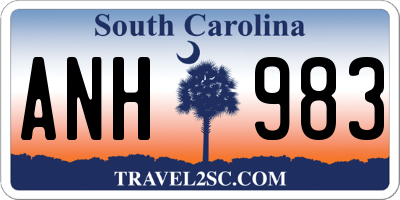 SC license plate ANH983