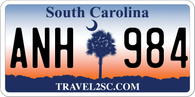 SC license plate ANH984