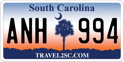 SC license plate ANH994